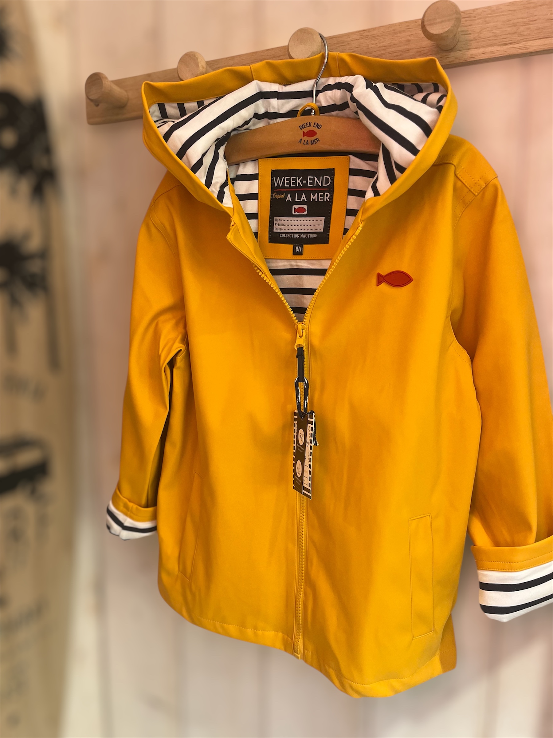 Ciré Jaune Breton • Doublé coton • Du 12 mois au 8 ans • L’emblématique… – Image 3