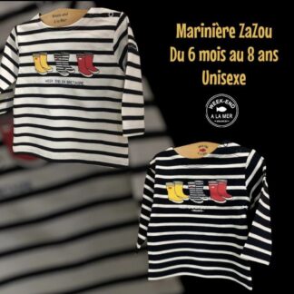 Marinière •ZaZOu•du 6 Mois au 8 ans • 2 Coloris