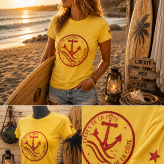 T.shirt Col Rond • Woman ®Frères de la Côte •BY MARINE