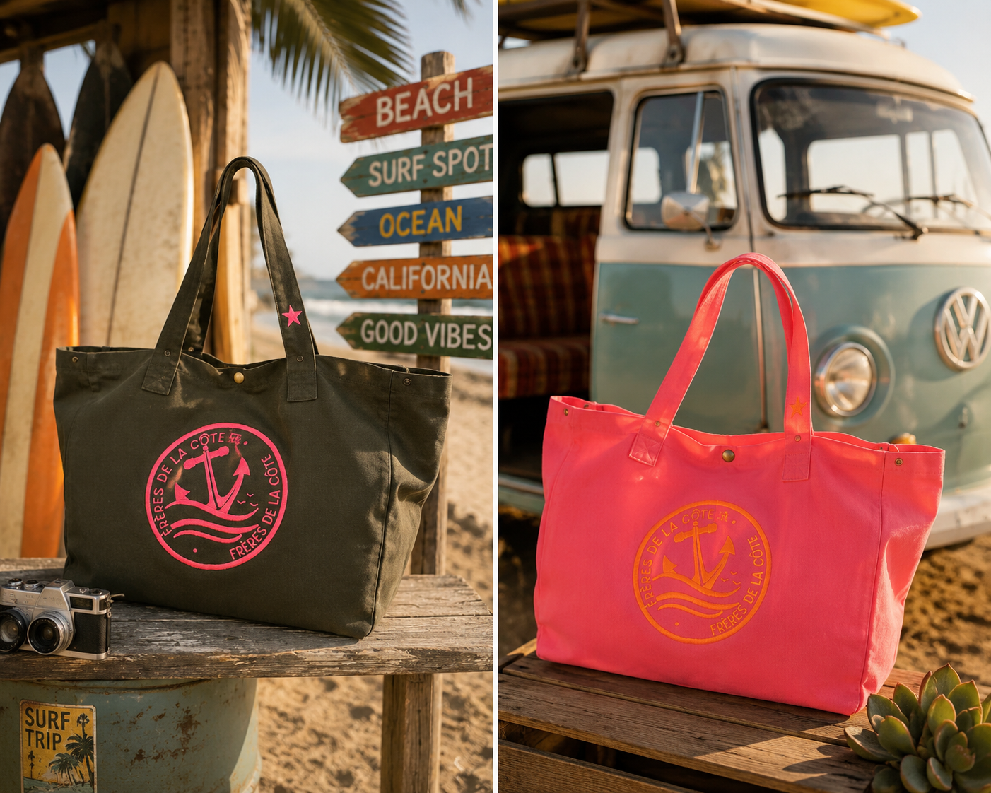 Sac Shopping ®Frères de la Côte ⭑BY MARINE • coton coloré • VEGAN – Image 6