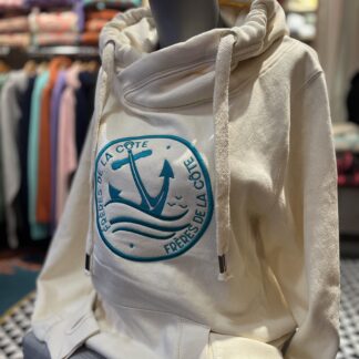 Sweat Bosco • Vanilla • Broderie mer du Sud • du XS au XXL