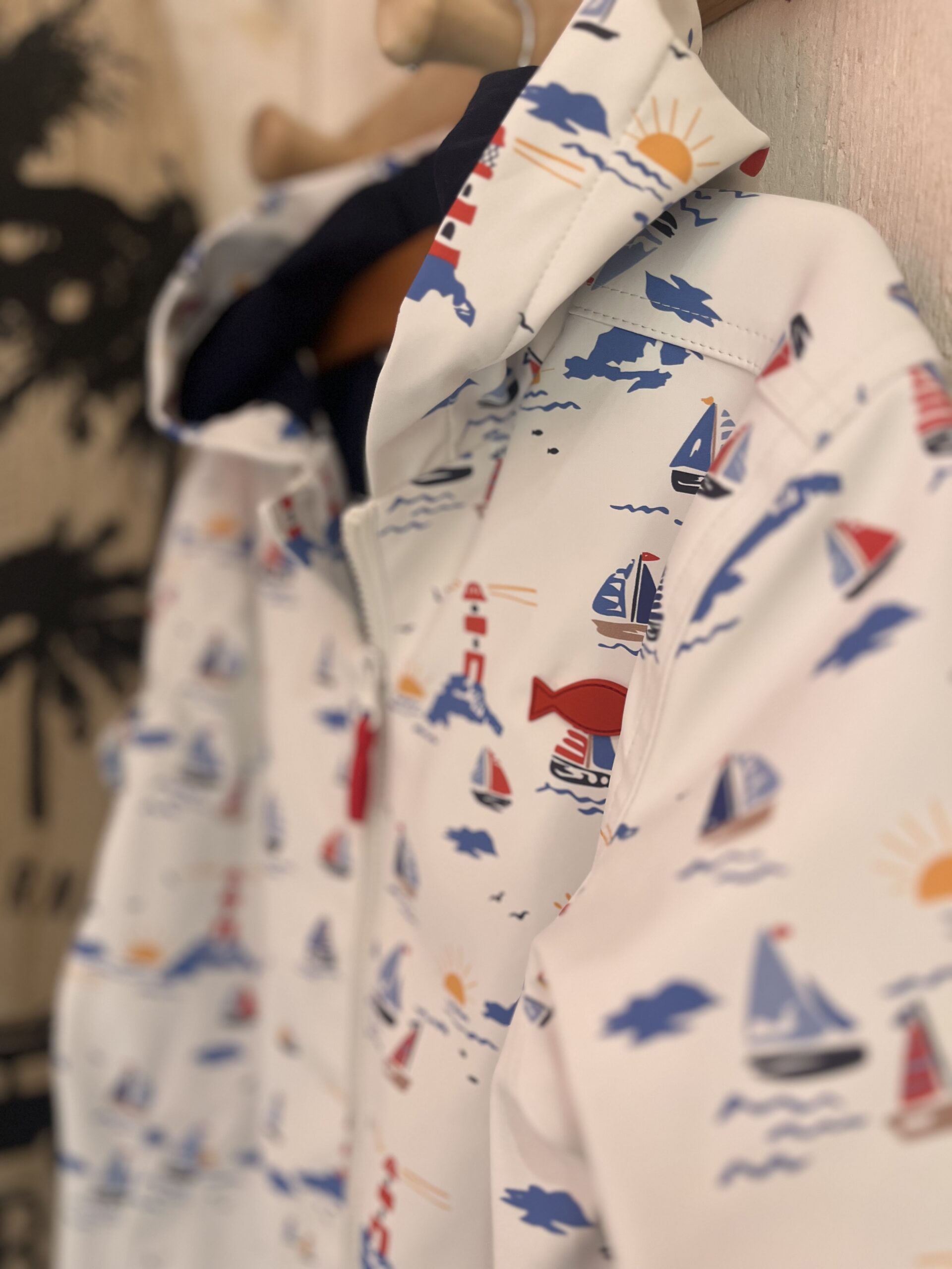 Ciré breton • ÉDITION LIMITÉE • unisexe • Imprimé Bateaux – Image 3