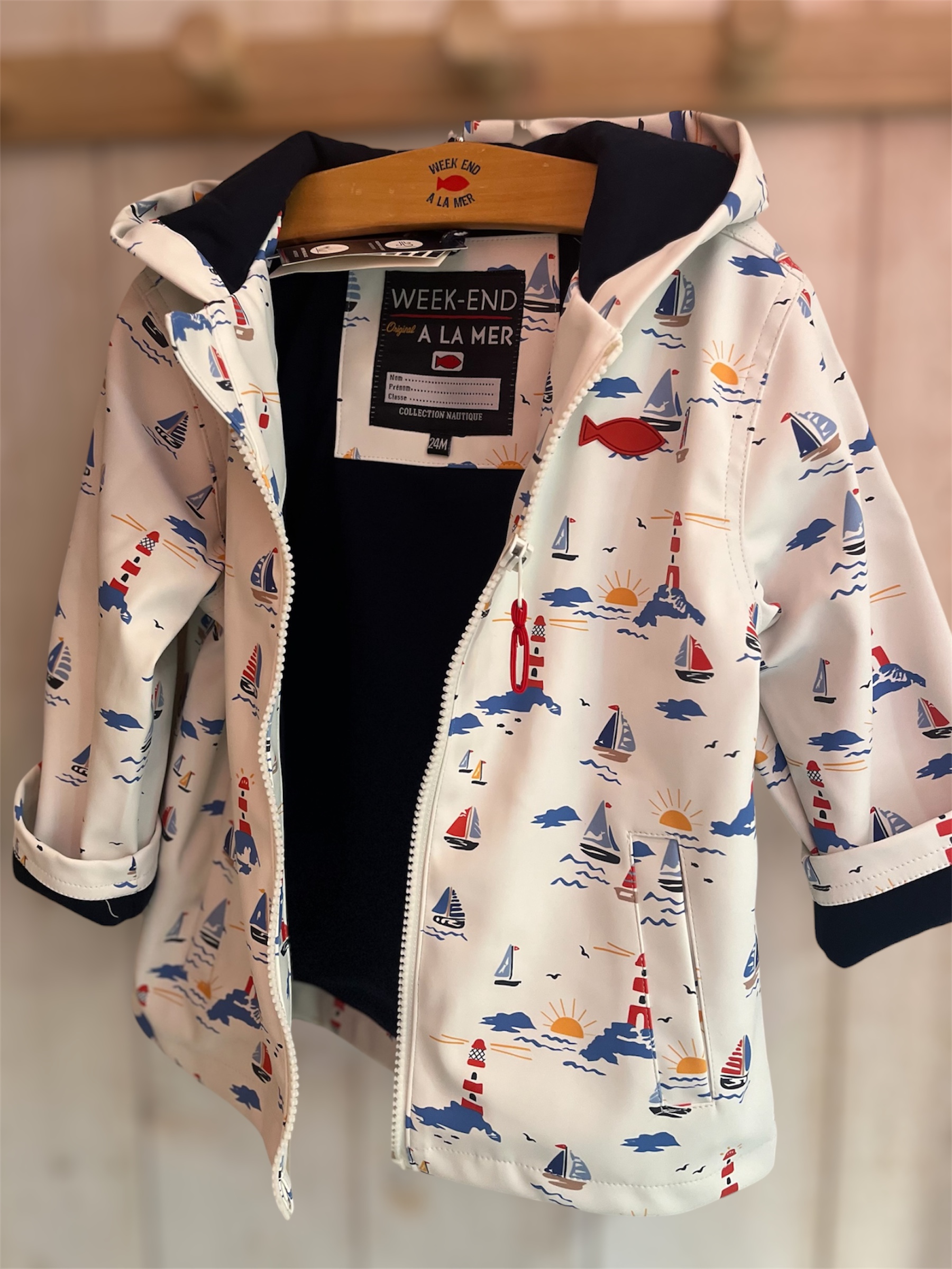 Ciré breton • ÉDITION LIMITÉE • unisexe • Imprimé Bateaux – Image 4