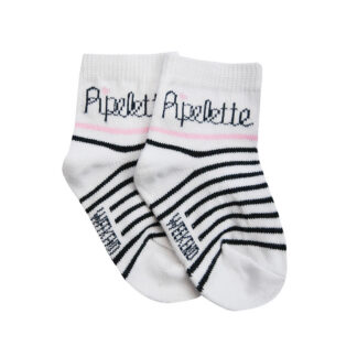 Chaussette Pipelette • 1 paire • du 0/6 mois au 5/6 ans • Signée Week-end à la mer