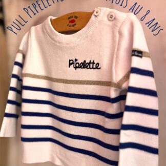 Pull Pipelette • Du 6 mois au 8 ans • 100% coton Week-end à la mer