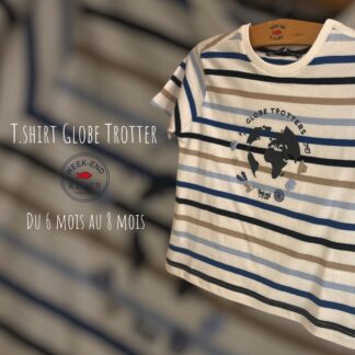 T.shirt Rayé Globe Trotteur • du 6 mois au 8 ans • Week-end à la mer