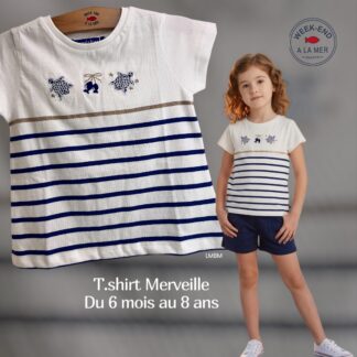 Marinière Merveille manches courtes • du 6 mois au 8 ans