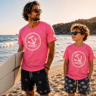 T.shirt REGULAR • ®Frères de la Côte ⭑ BY MARINE • Rose et Blanc