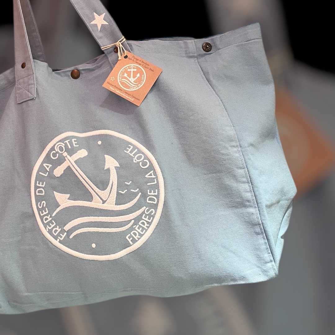 Sac shopping ®Frères de la Côte ⭑ BY MARINE • 100% coton – Image 5