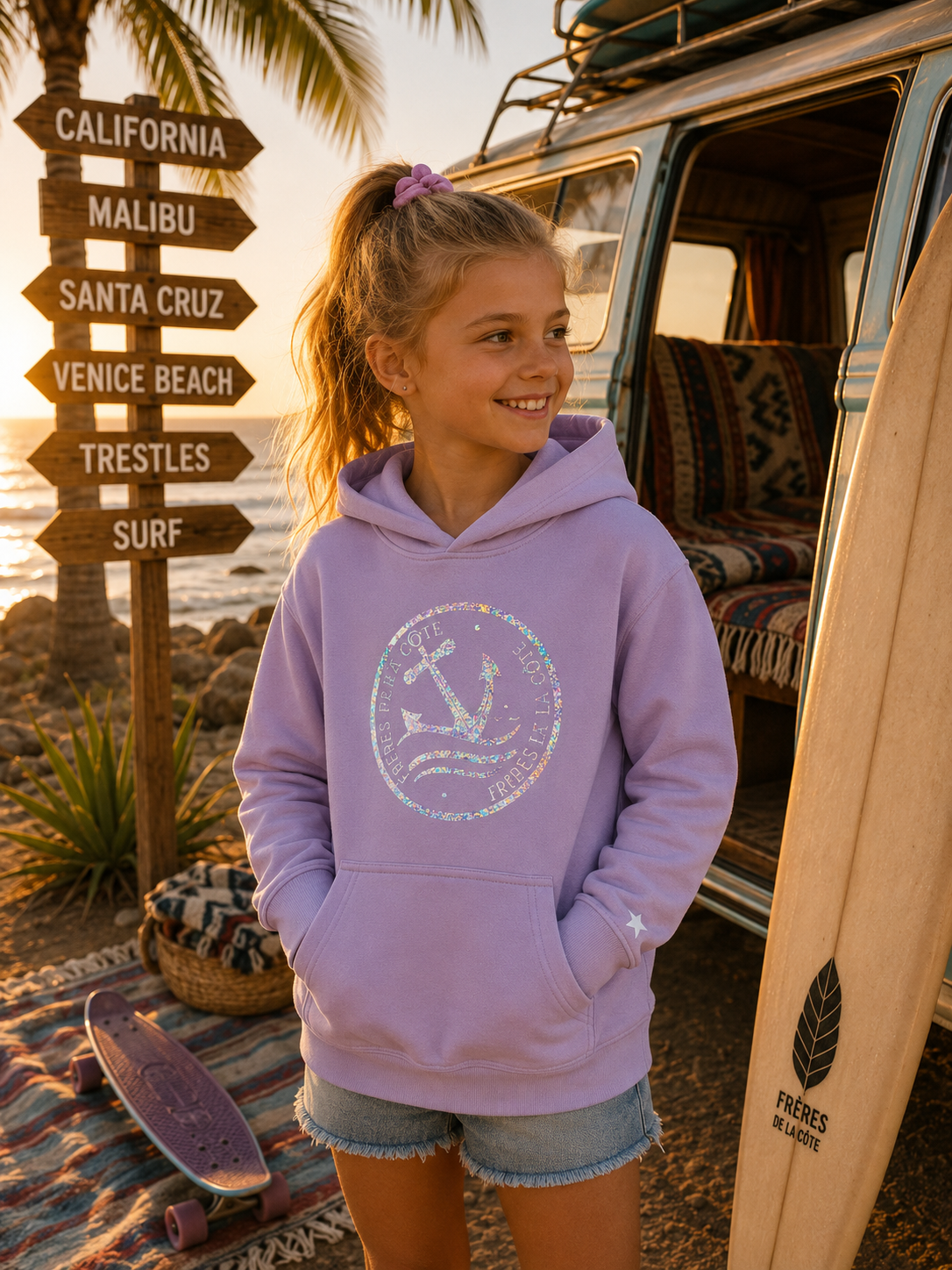 Sweat kids• ®Frères de la Côte ⭑BY MARINE • Lavande • du 1/2 au 12/14 ans