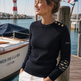 Pull Marin Woman • 100% coton • Week-end à la mer • du 36 au 46