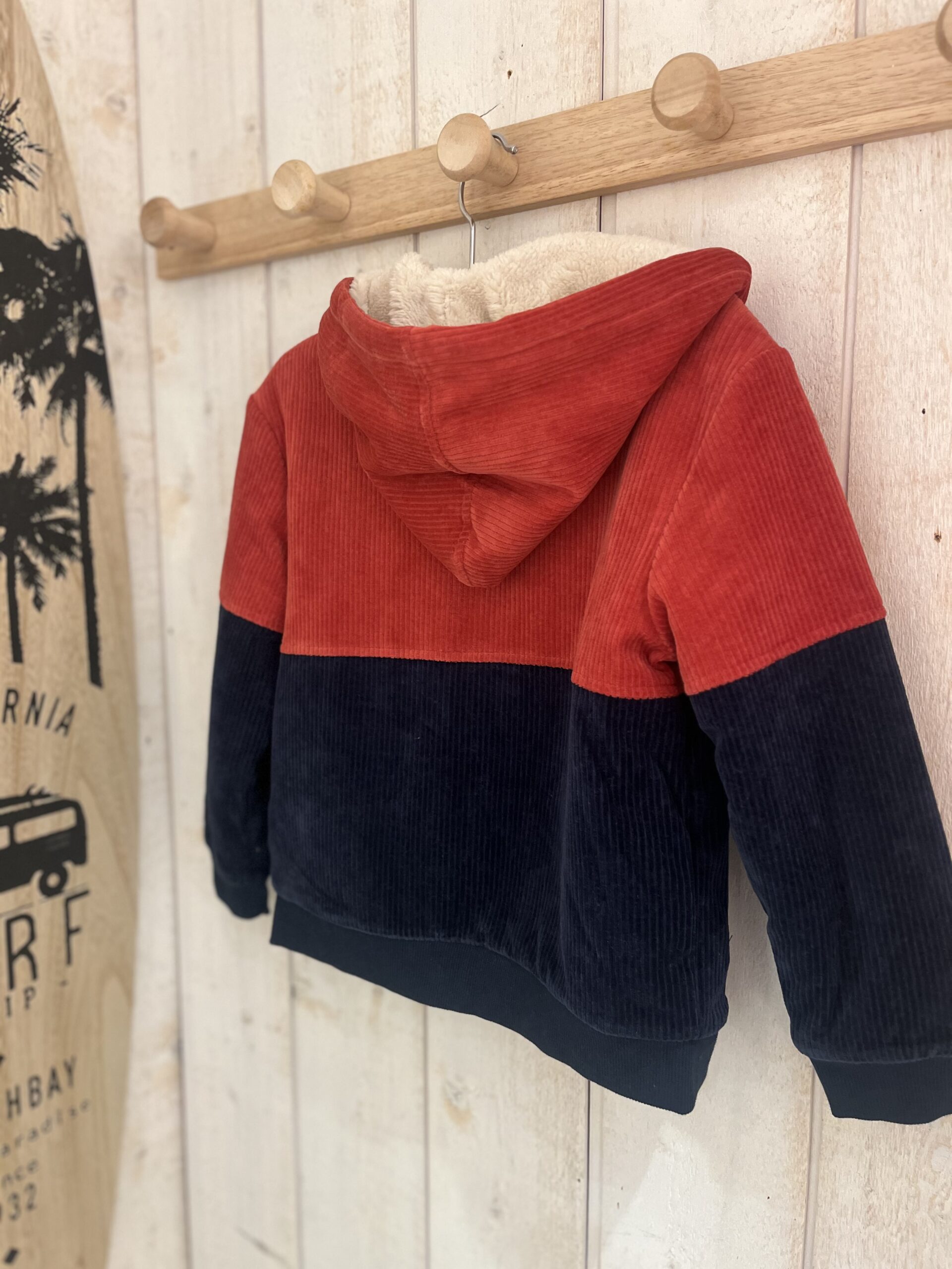 Veste en velours côtelé doublée Polaire • Week-end à la mer •du 12 mois au 8 ans bicolore – Image 9