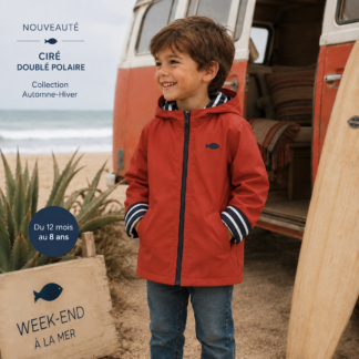 Ciré Breton • Polaire Brique • Coupe droite du 12 mois au 8 ans