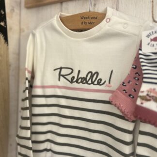 Marinière Rebelle • 100% coton • Du 6 mois au 8 ans